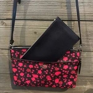 Coach Black and Pink Crossbody Bag